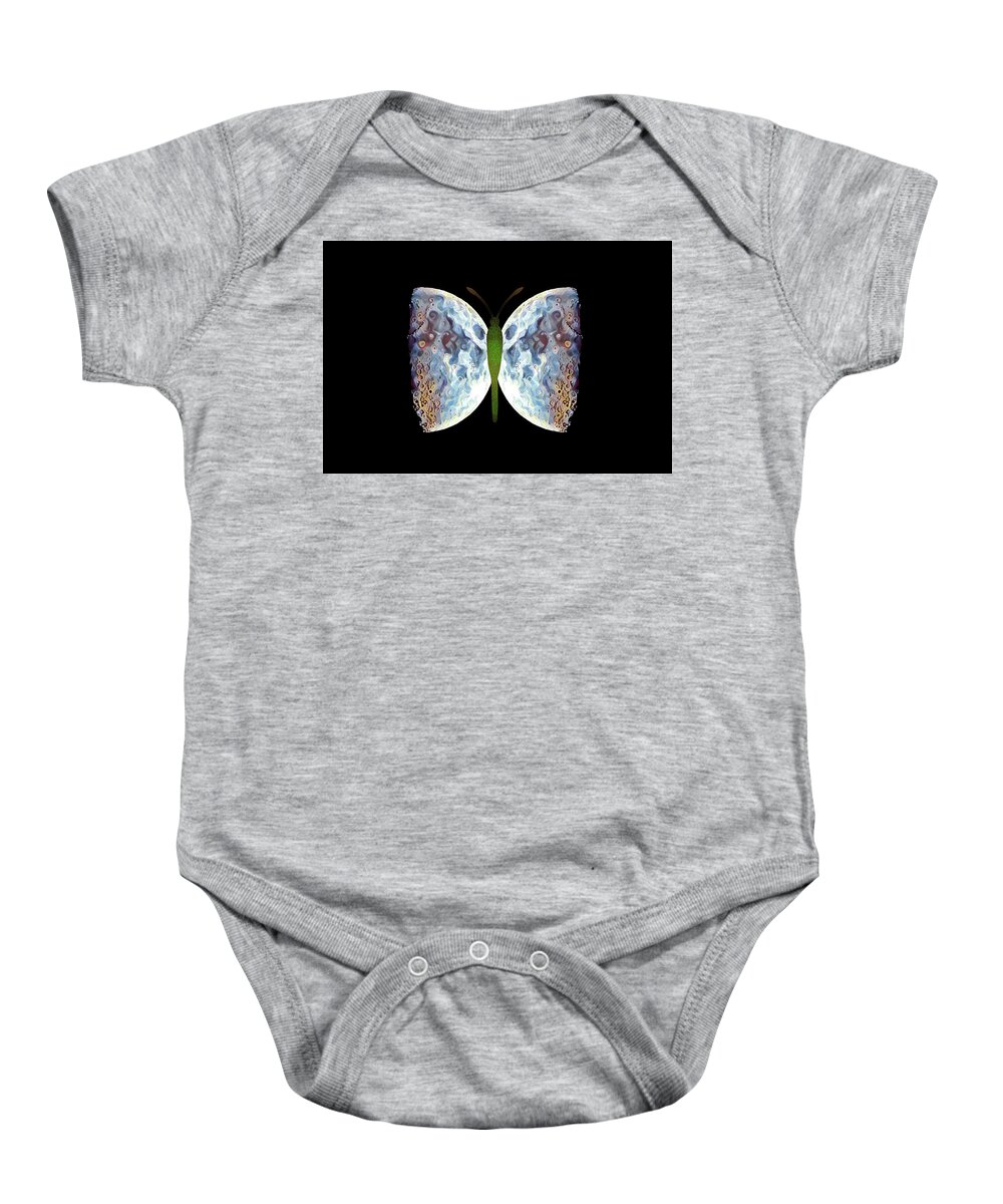 Butterfly Baby Onesie featuring the photograph Fly me to the Moon by Jackson Pearson