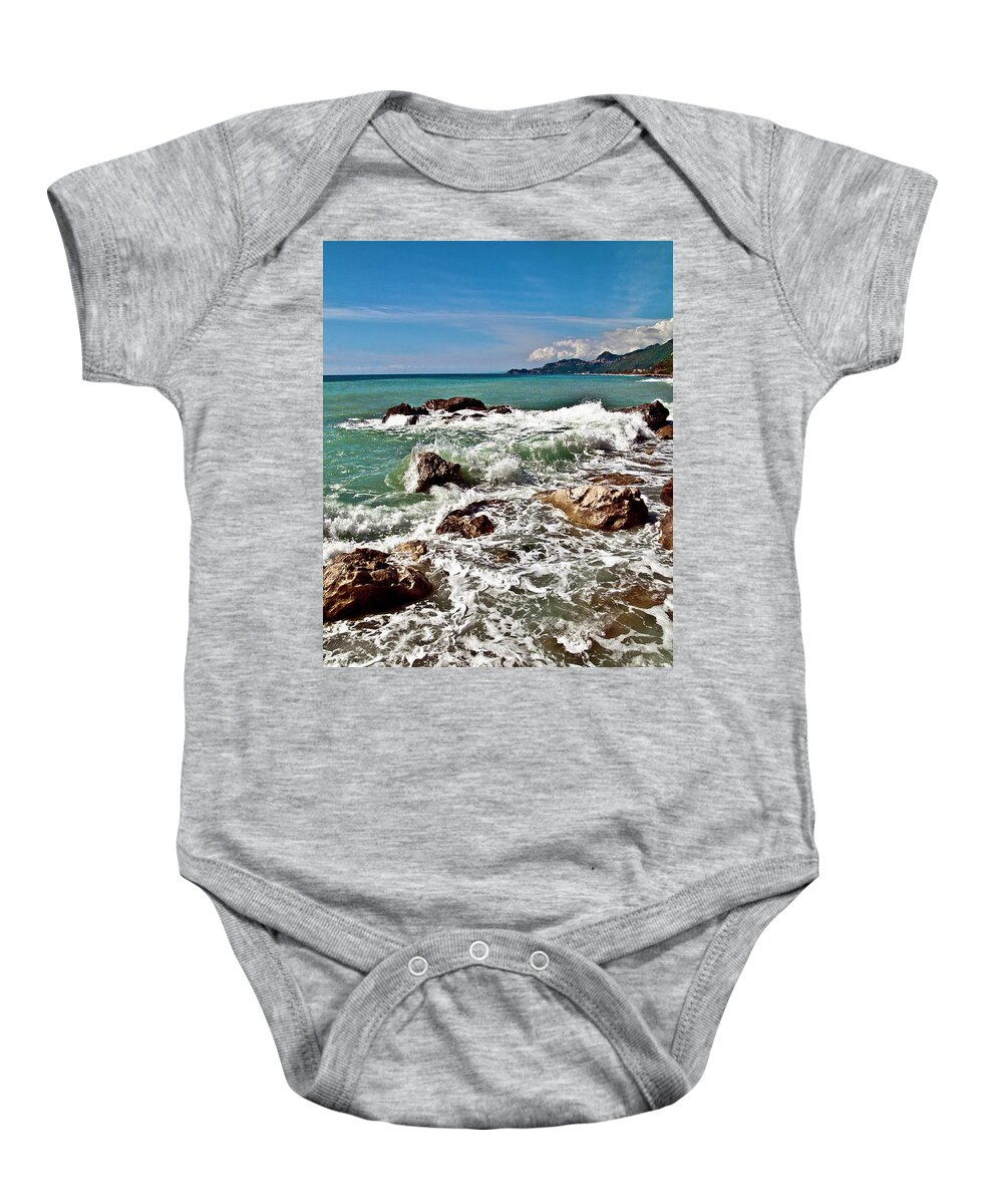 Sea Baby Onesie featuring the photograph Call of the Sea by Silva Wischeropp