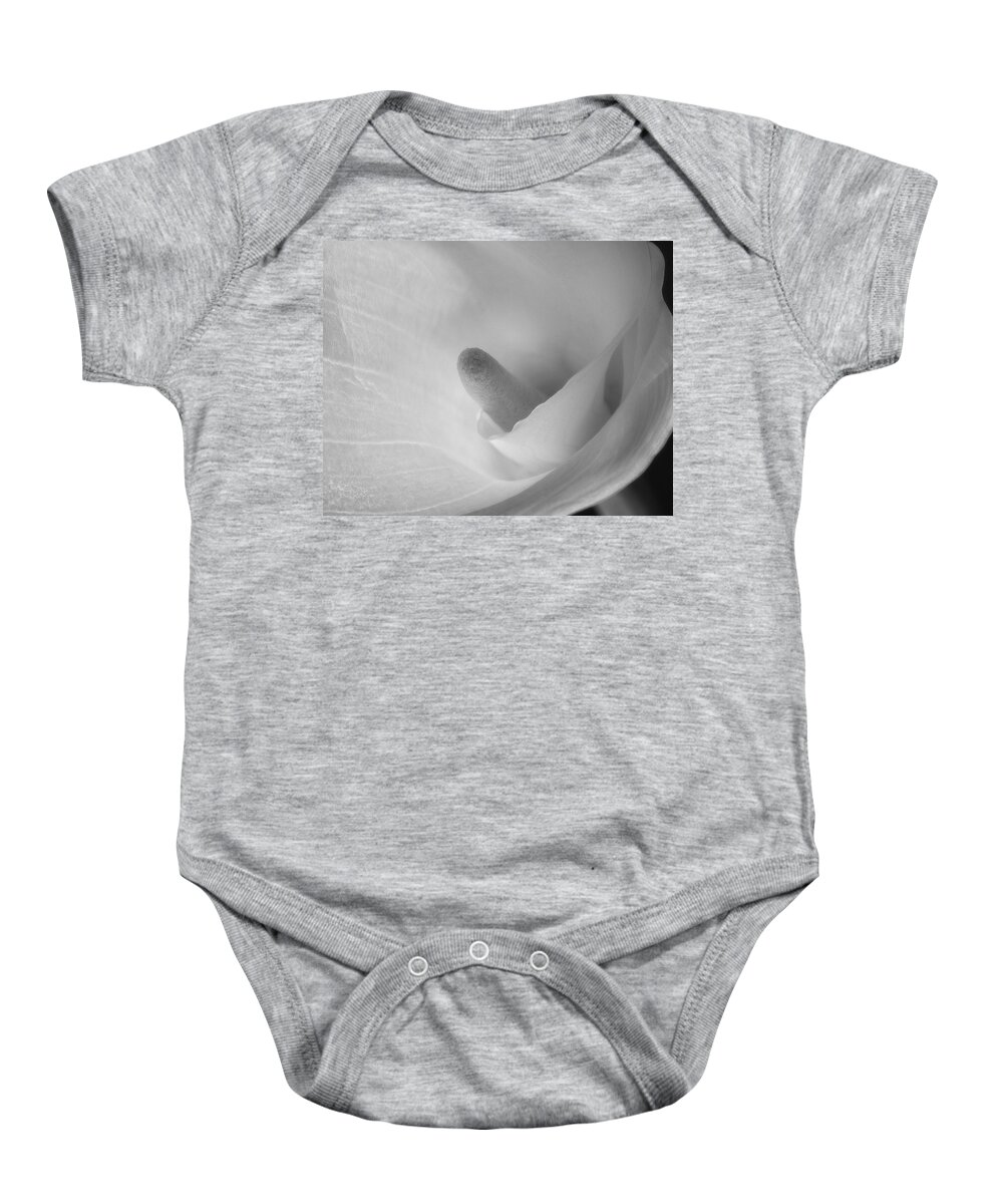 Flower Baby Onesie featuring the photograph Calla Lily by John Roach