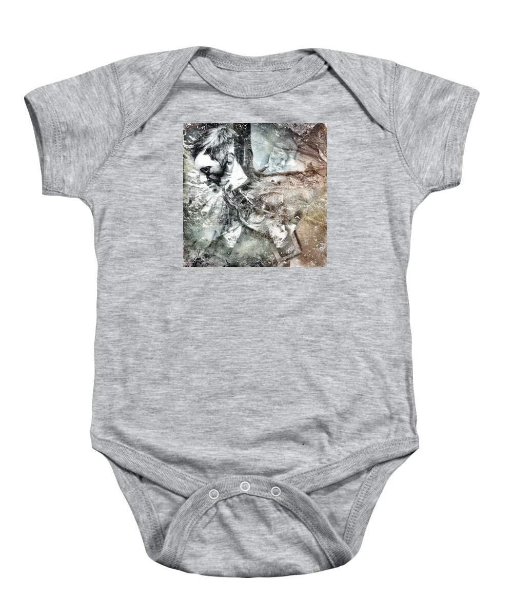 Digital Art Baby Onesie featuring the digital art Caught - Our Interaction With The Natural World by Melissa D Johnston