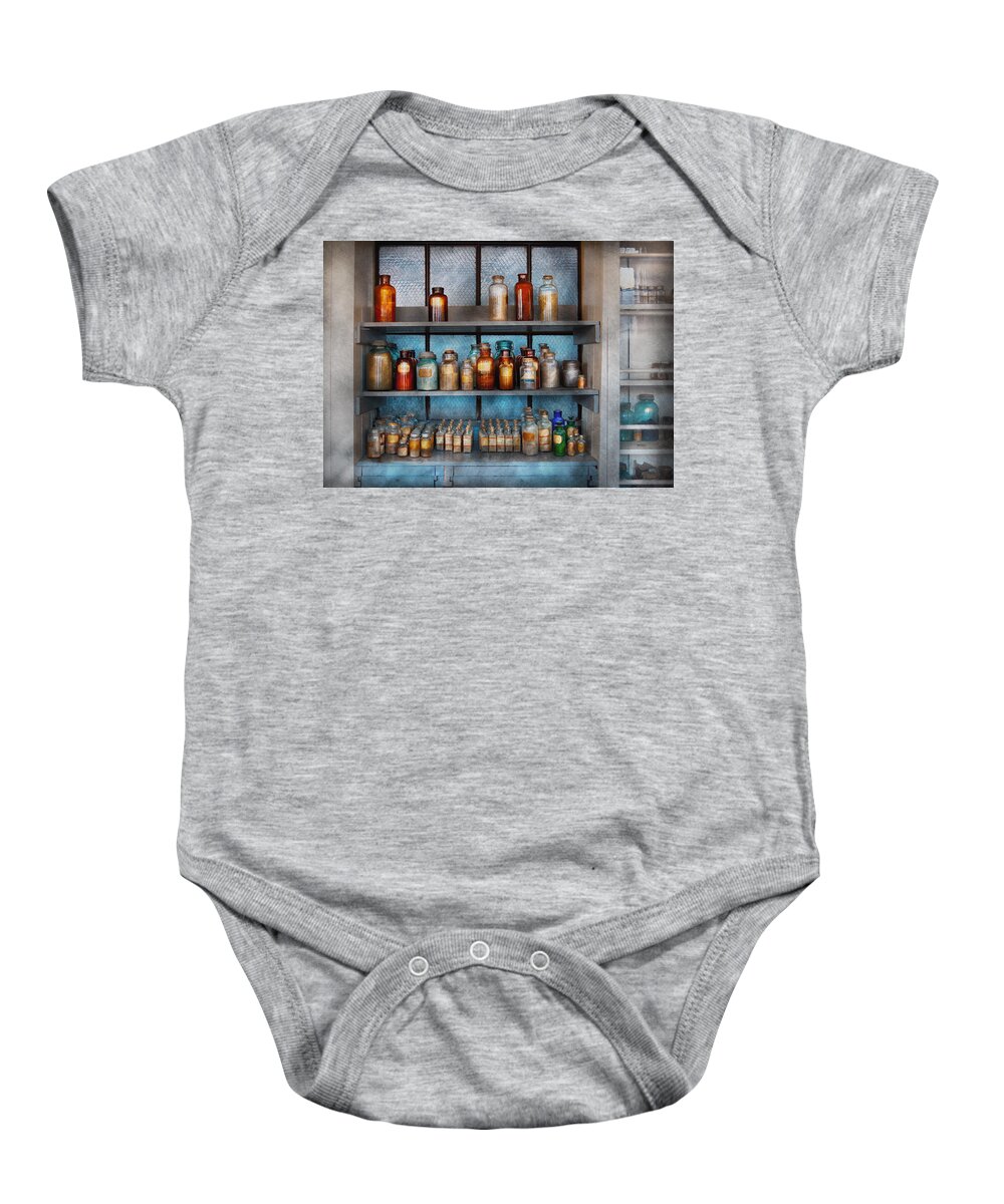 Suburbanscenes Baby Onesie featuring the photograph Chemist - My first chemistry set by Mike Savad