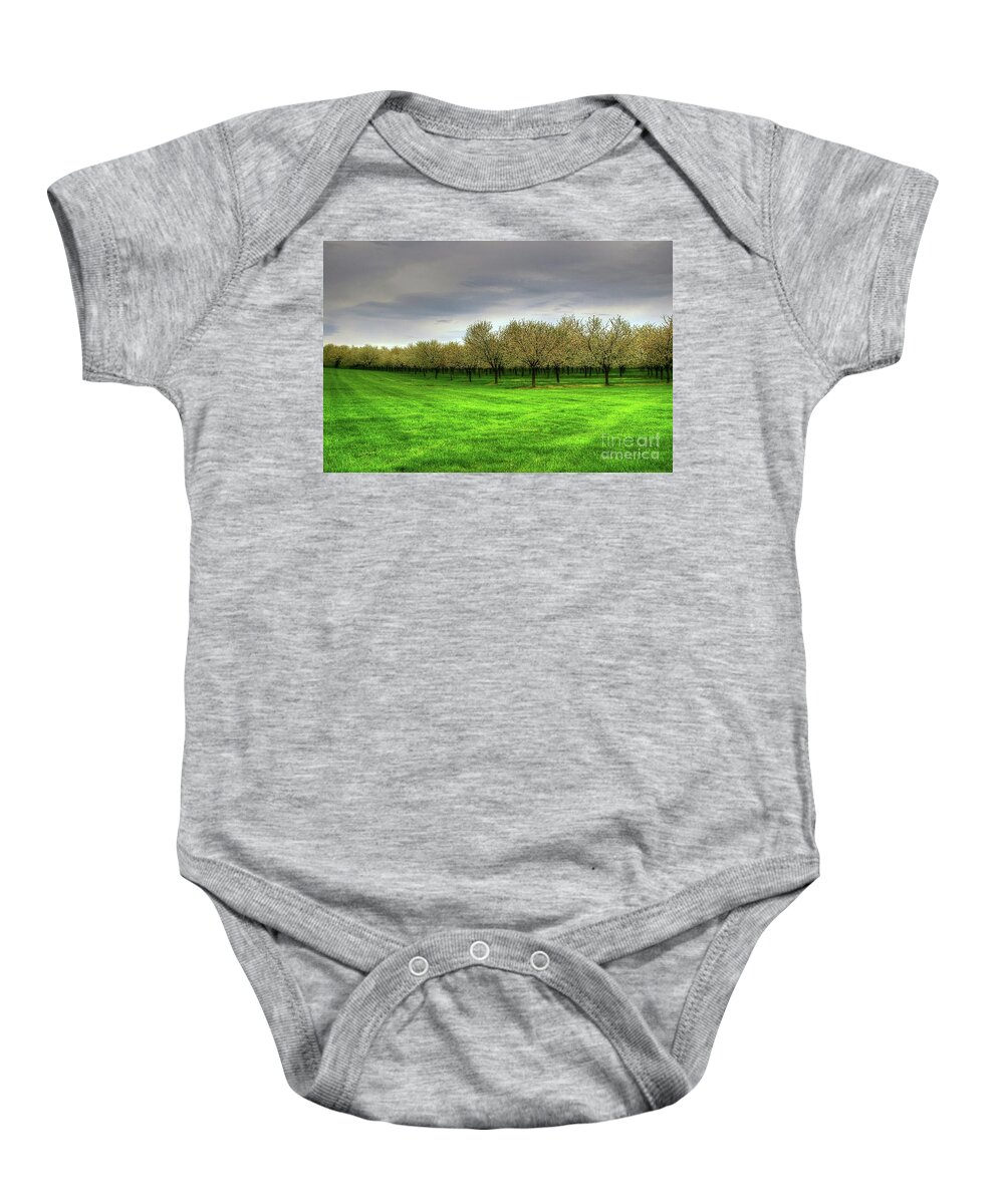 Cherry Baby Onesie featuring the photograph Cherry Trees Forever by Randy Pollard