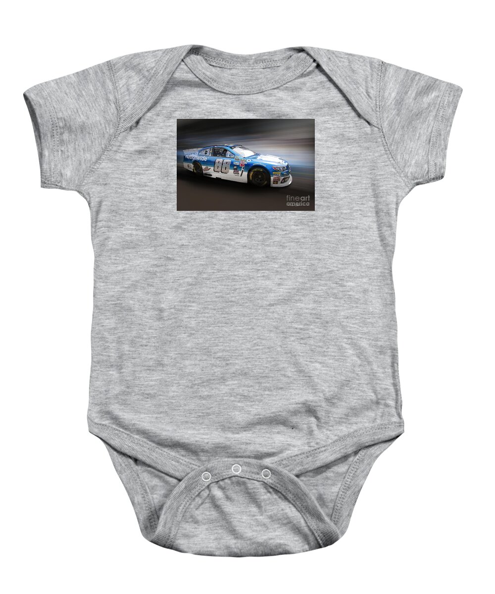 Nascar Baby Onesie featuring the digital art Chevrolet SS NASCAR by Roger Lighterness