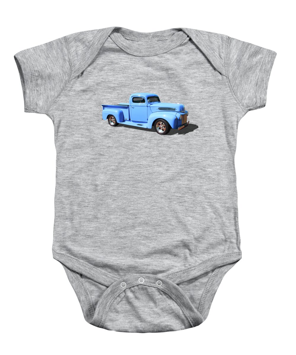 Ford Baby Onesie featuring the photograph Chop Top Pickup by Keith Hawley