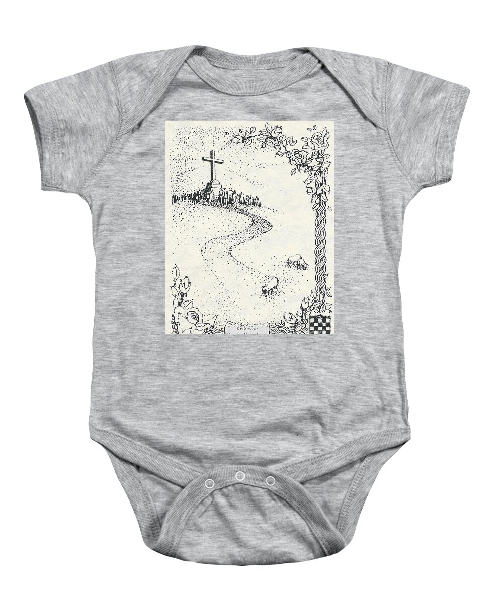 Easter Baby Onesie featuring the photograph Christ is Risen by Christina Verdgeline