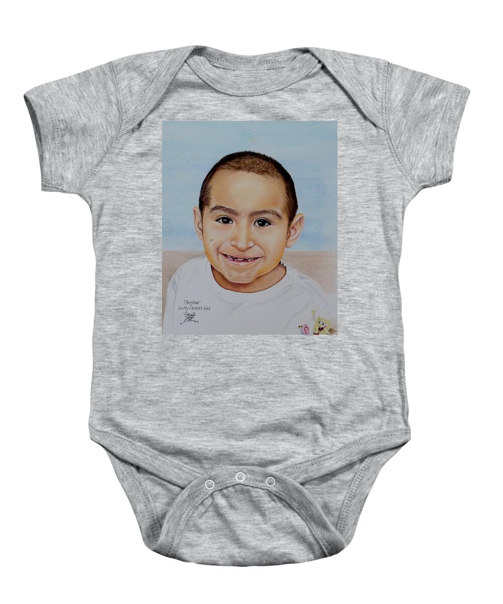Christian Baby Onesie featuring the pastel Christian by Tess Lee Miller