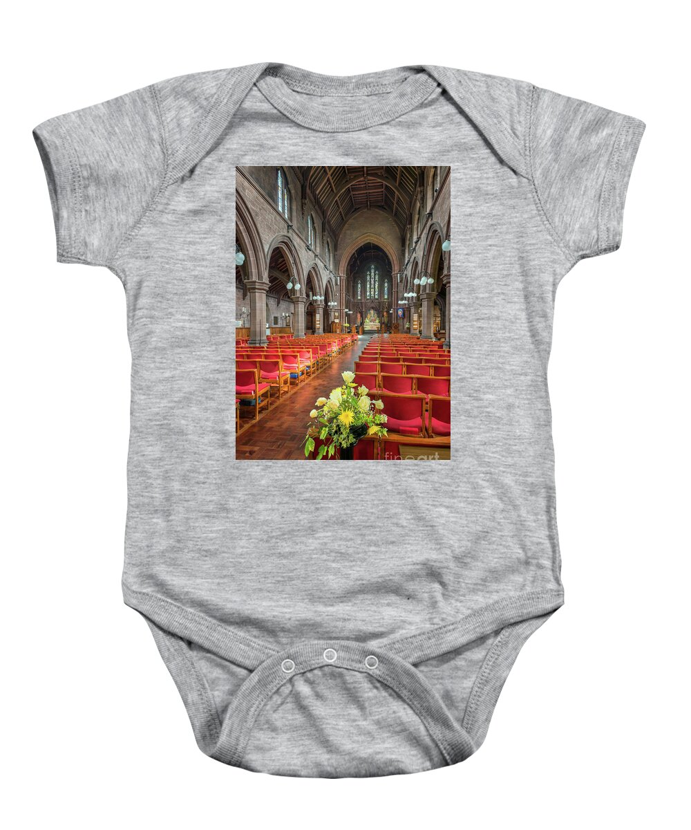 Catholic Baby Onesie featuring the photograph Church Flowers by Adrian Evans