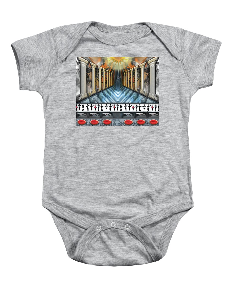 Mighty Sight Studio Baby Onesie featuring the digital art Cigar Randy's Umbrage  by Steve Sperry