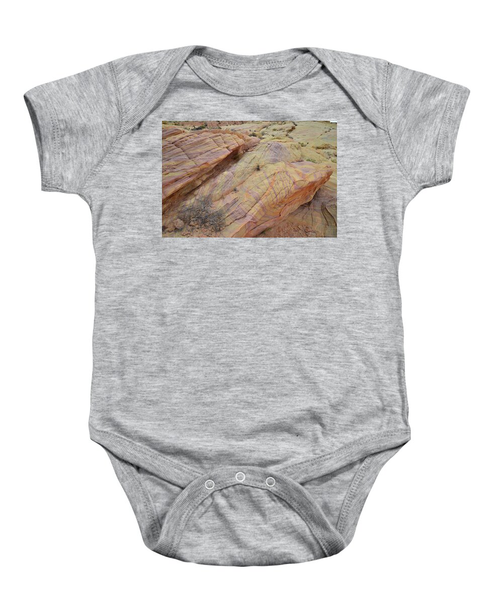 Valley Of Fire State Park Baby Onesie featuring the photograph Cliffs of Color in Valley of Fire by Ray Mathis