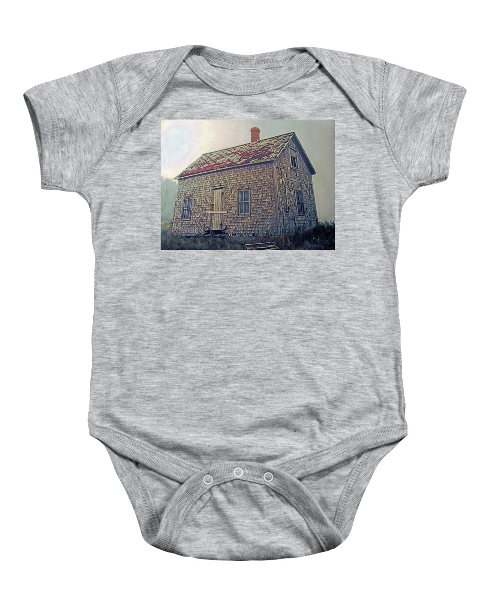 Shack Baby Onesie featuring the photograph Closed by Ian MacDonald