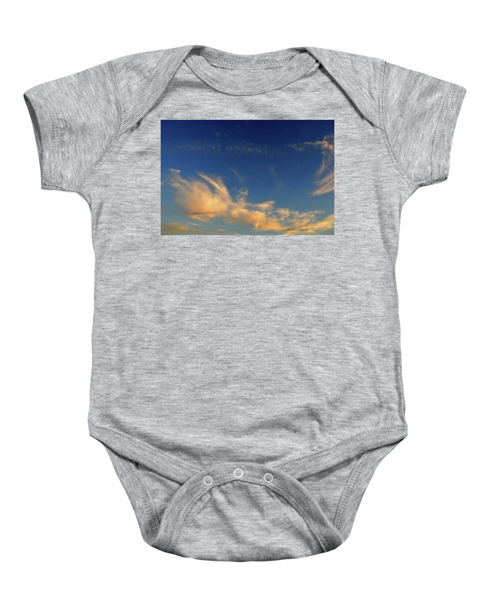 Abstract Baby Onesie featuring the photograph Cloud Procession by Lyle Crump