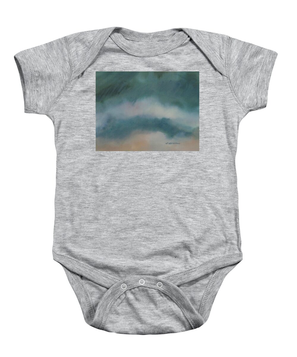 Storm Baby Onesie featuring the painting Cloud Study 1 by E Colin Williams ARCA