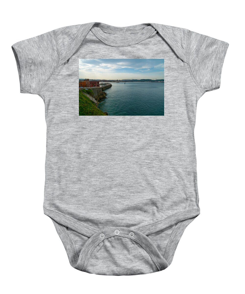 Spain Baby Onesie featuring the photograph Coastline of the Bay by Ric Schafer