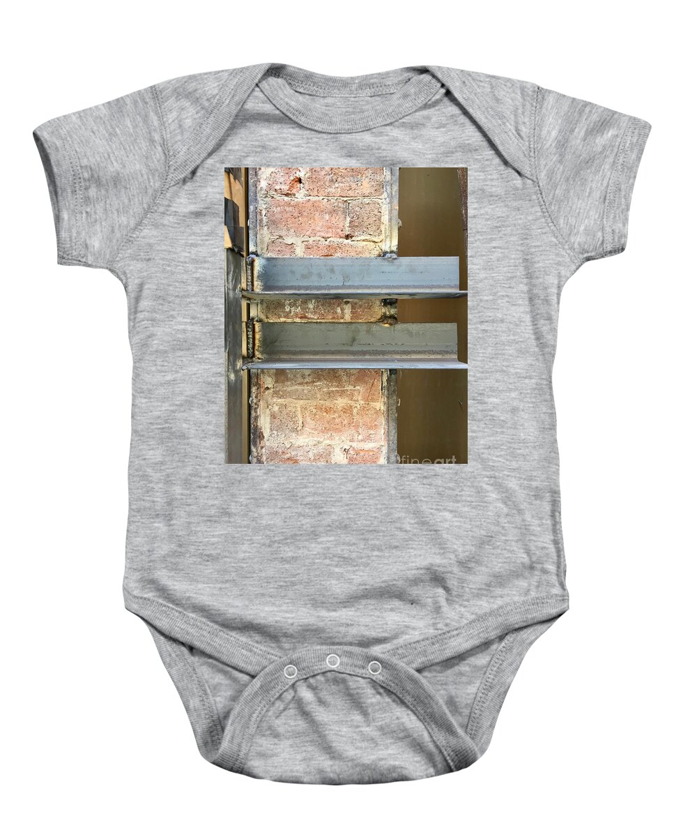 Brick Angle Iron Rough Baby Onesie featuring the photograph Collage Series 1-7 by J Doyne Miller
