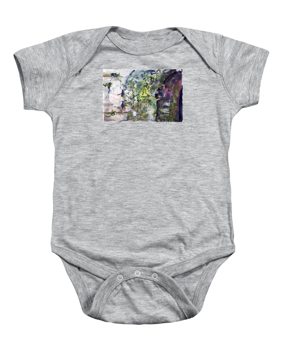  Baby Onesie featuring the painting Colorful Foliage by Kathleen Barnes