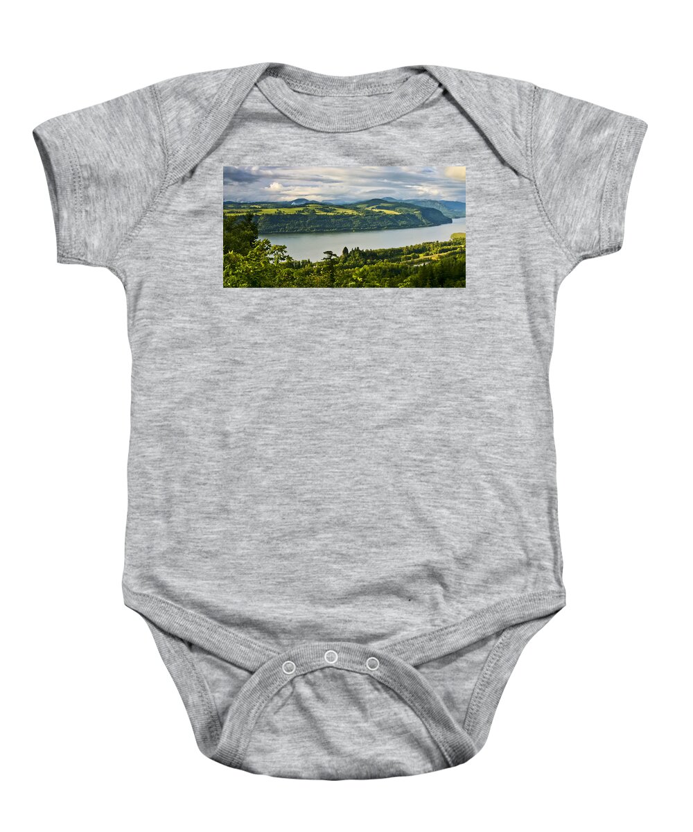 Scenic Baby Onesie featuring the photograph Columbia Gorge Scenic Area by Albert Seger