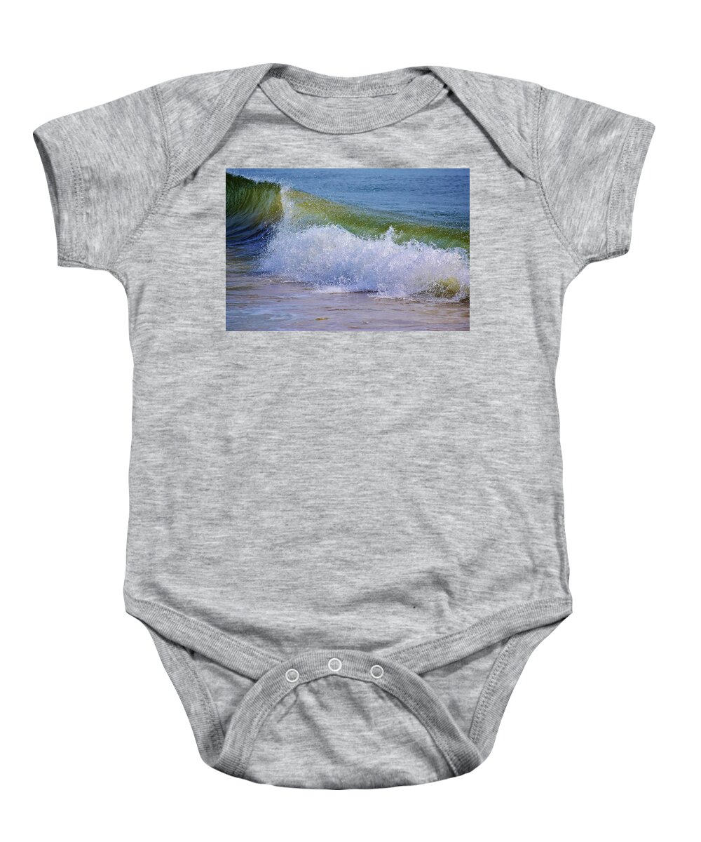 Waves Baby Onesie featuring the photograph Crash by Nicole Lloyd