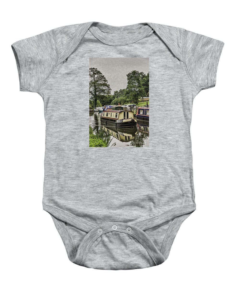Goytre Wharf Baby Onesie featuring the photograph Cruising by Steve Purnell