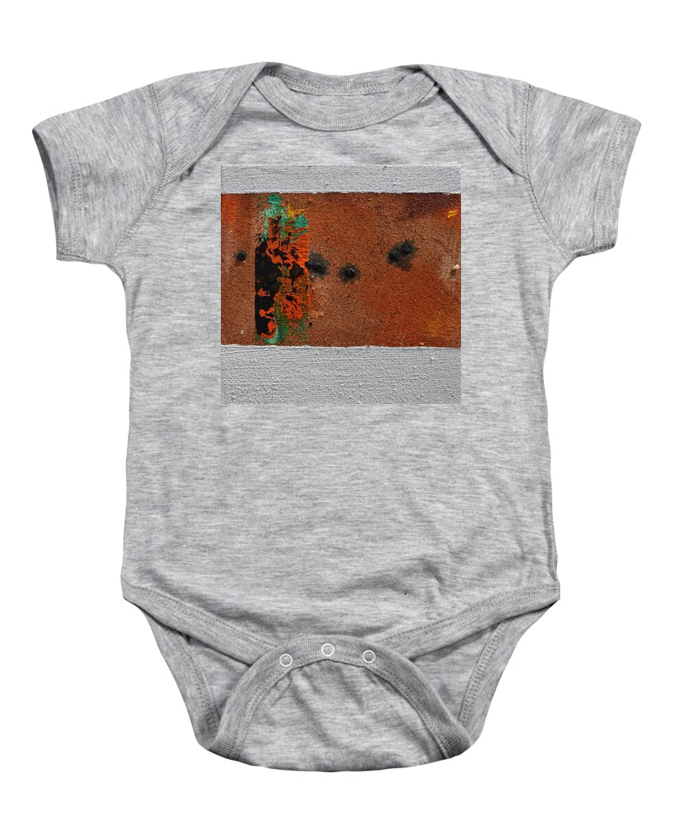 Lyrical Abstract Baby Onesie featuring the painting Daily Abstraction 217121701 by Eduard Meinema