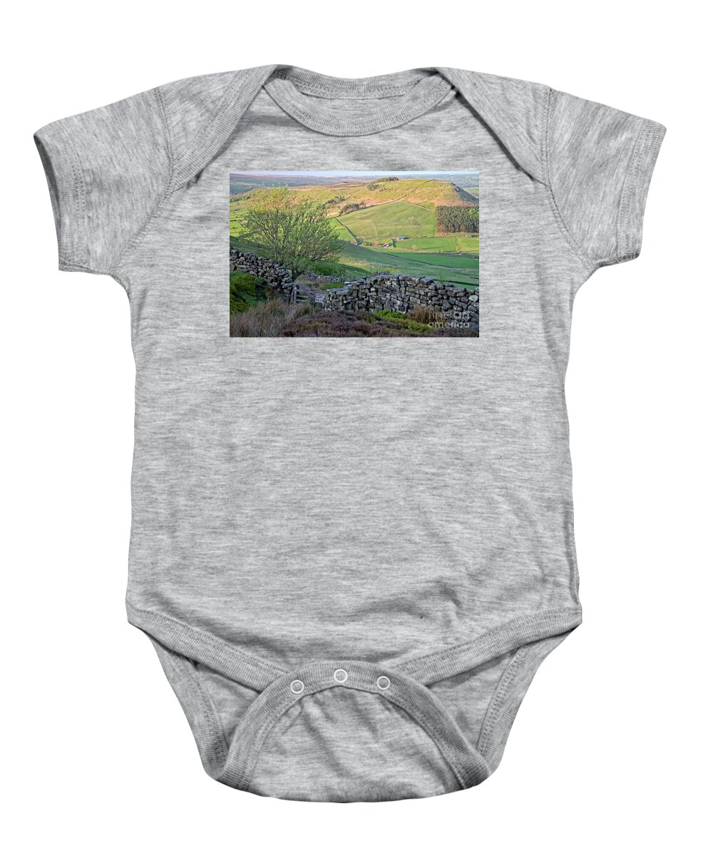 Danby Yorkshire Baby Onesie featuring the photograph Danby Dale Countryside by Martyn Arnold