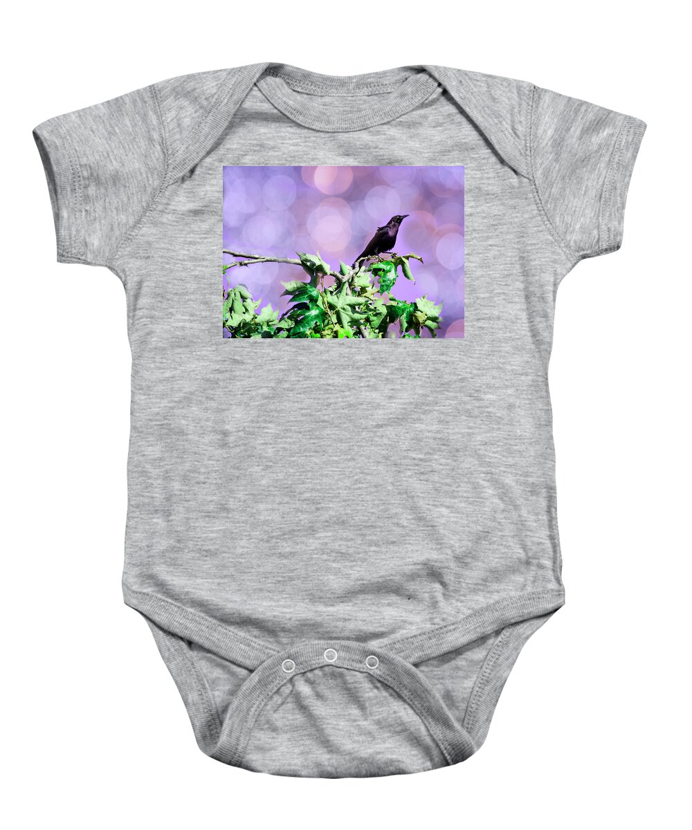 Bird Baby Onesie featuring the photograph Daydreaming by Alison Frank