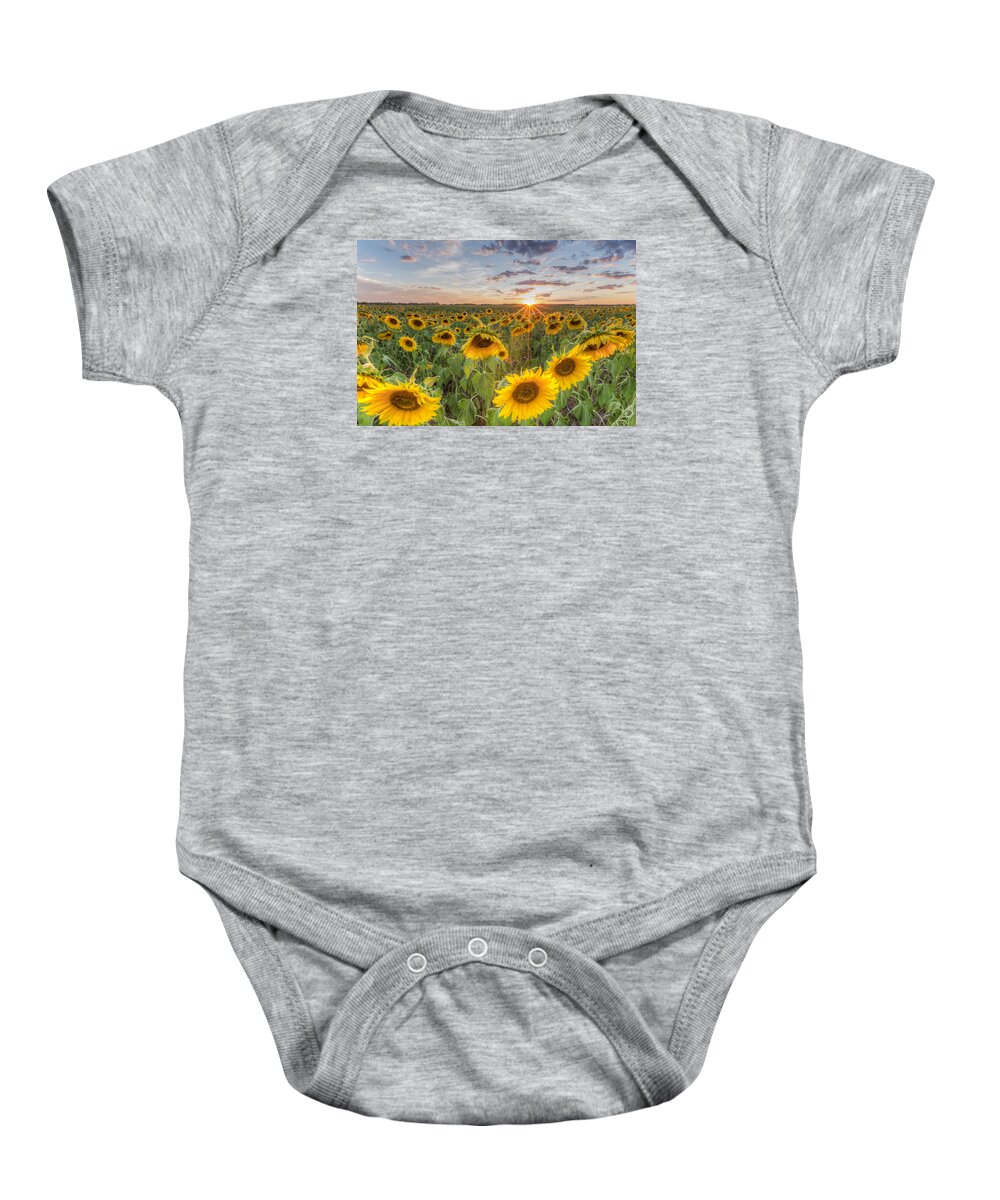 Flowers Baby Onesie featuring the photograph Day's End by Paul Schultz