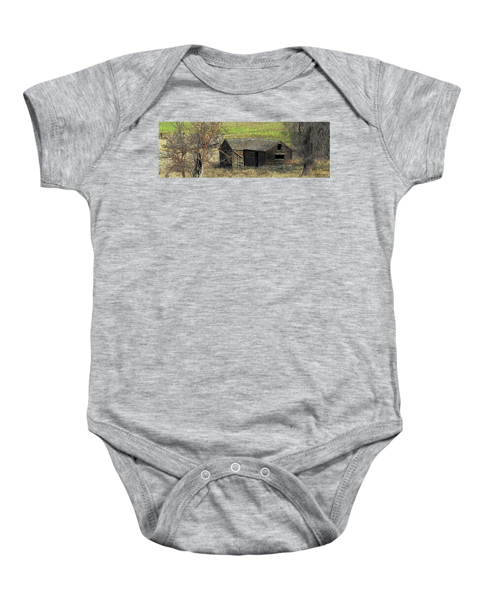 Oregon Baby Onesie featuring the photograph Days of Old by Steve Warnstaff