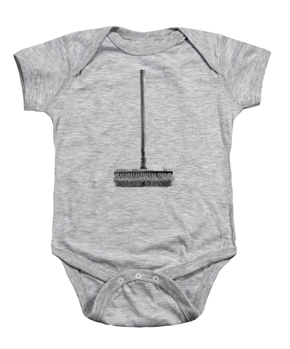 Background Baby Onesie featuring the photograph Deck Scrub Brush by YoPedro