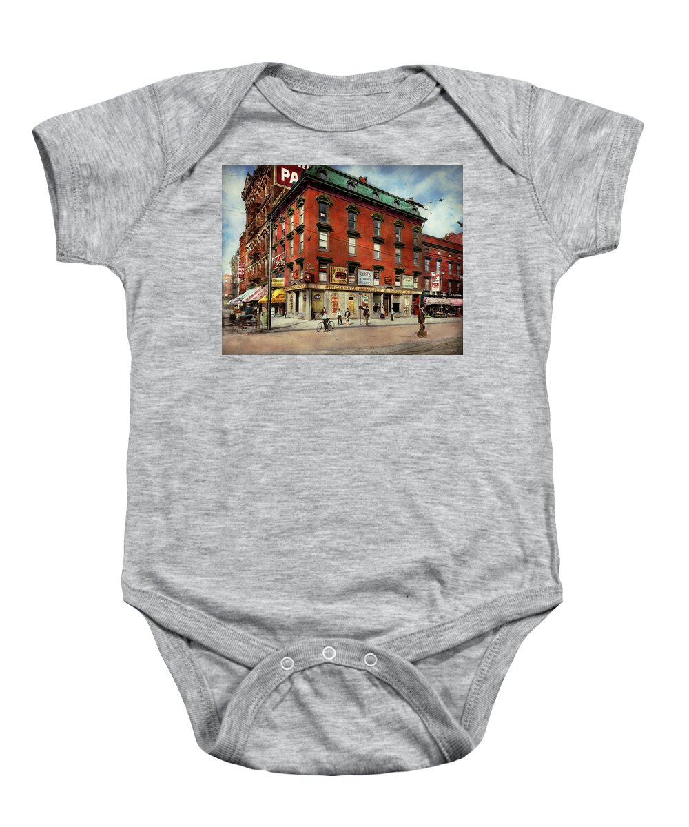 Detroit Mi Baby Onesie featuring the photograph Dentist - Peerless Painless Dental Parlors 1910 by Mike Savad
