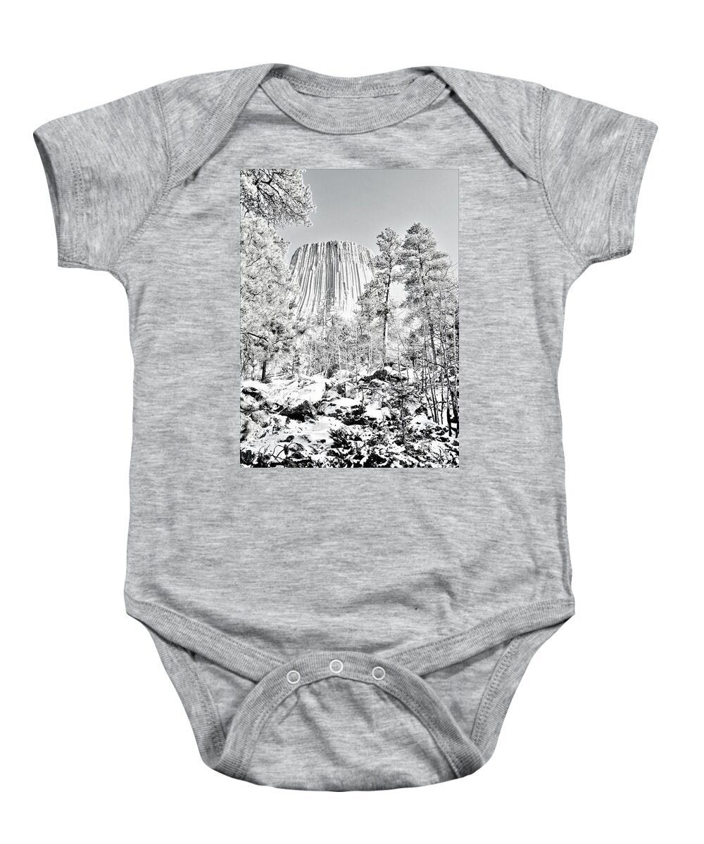 Devils Tower Baby Onesie featuring the photograph Devils Tower Wyoming by Merle Grenz