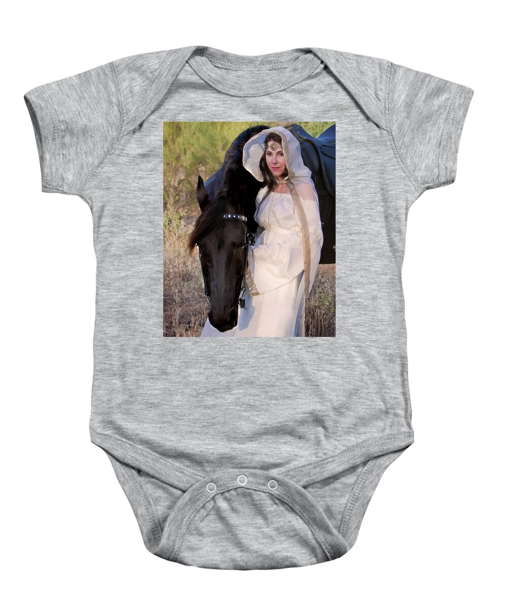Friesian Baby Onesie featuring the photograph Devotion by Jean Hildebrant