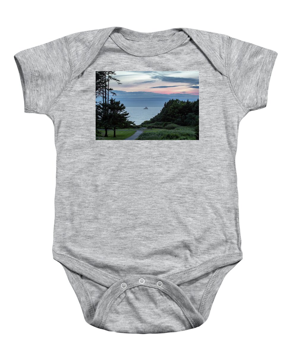 Photosbymch Baby Onesie featuring the photograph Distant Light by M C Hood