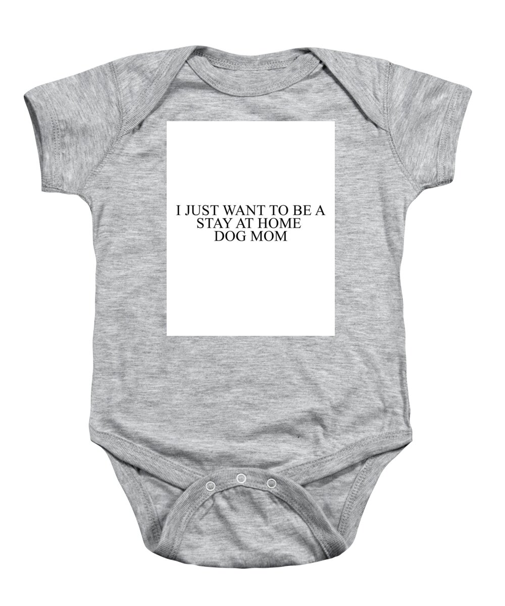 Minimalist Baby Onesie featuring the photograph Dog Mom by Andrea Anderegg