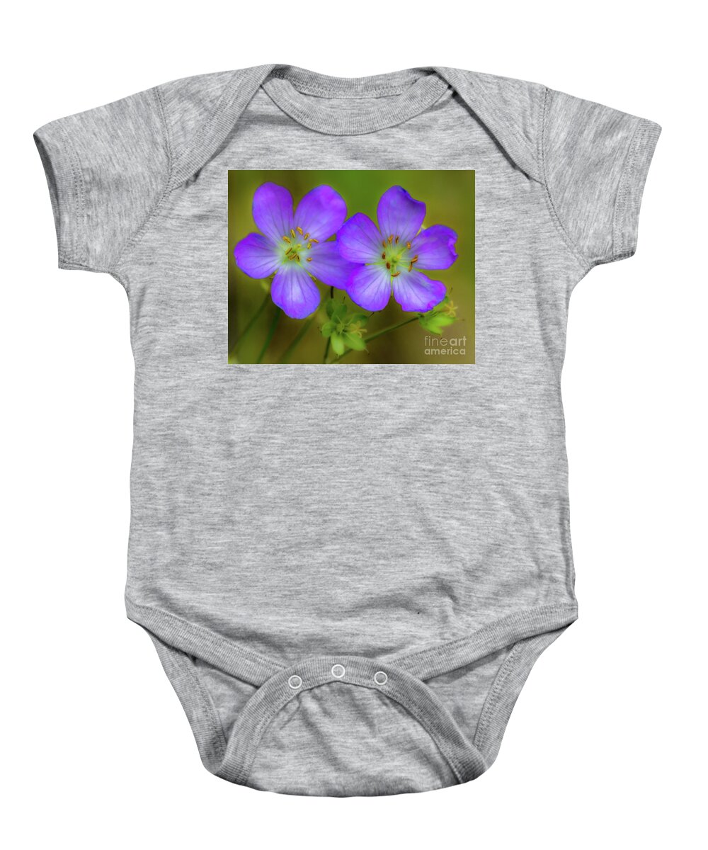 Flower Baby Onesie featuring the photograph Double Beauty by Rod Best