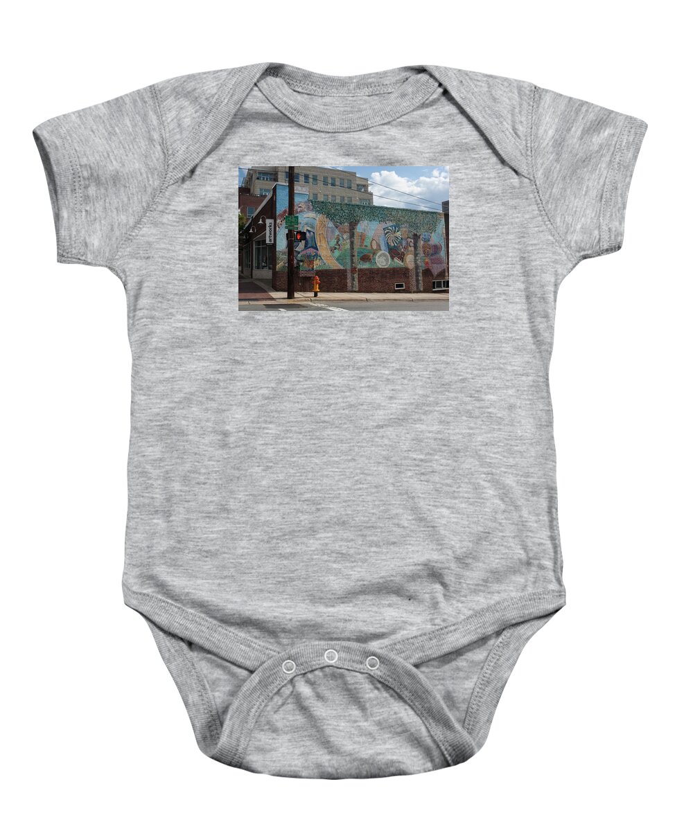 Photograph Baby Onesie featuring the photograph Downtown Winston Salem Series V by Suzanne Gaff