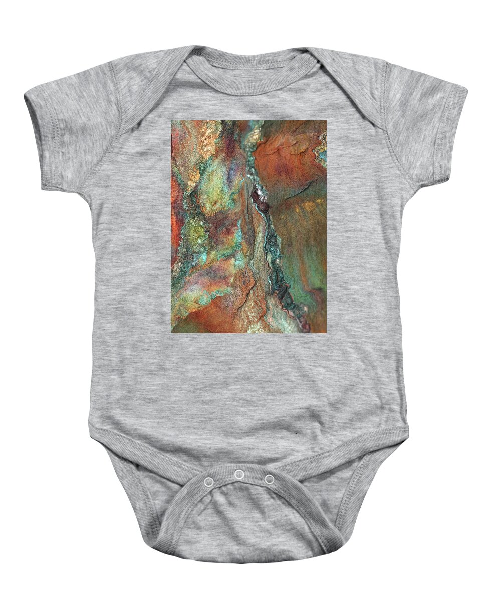 Russian Artists New Wave Baby Onesie featuring the photograph Earth of India by Marina Shkolnik