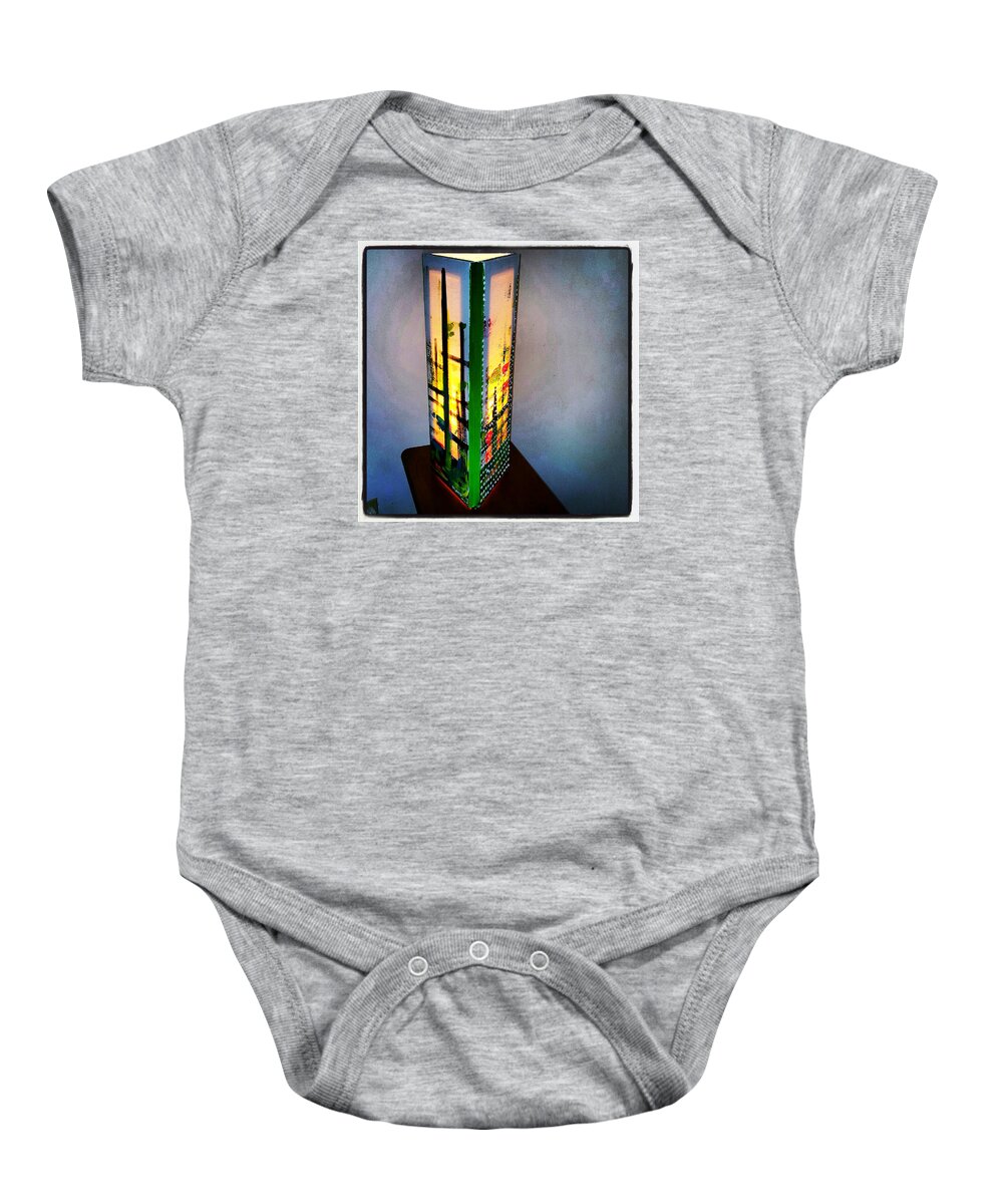  Baby Onesie featuring the painting Eden Lamp by Valentin Quintana