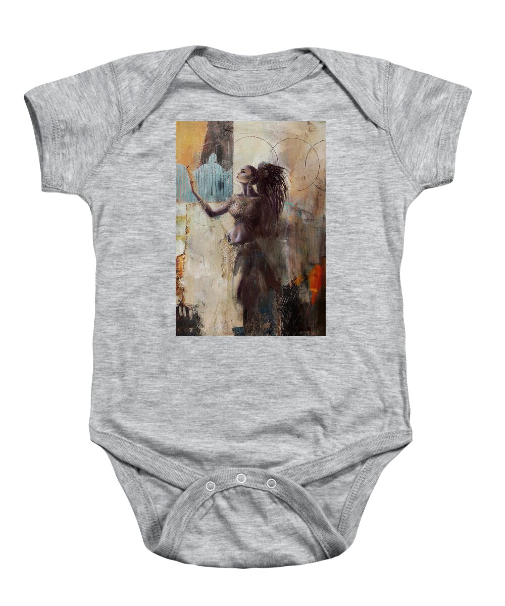 Egypt Baby Onesie featuring the painting Egyptian Culture 71 by Corporate Art Task Force