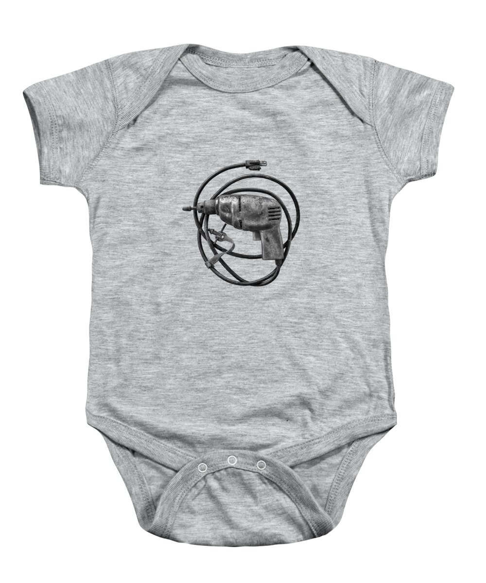 Antique Baby Onesie featuring the photograph Electric Drill Motor by YoPedro