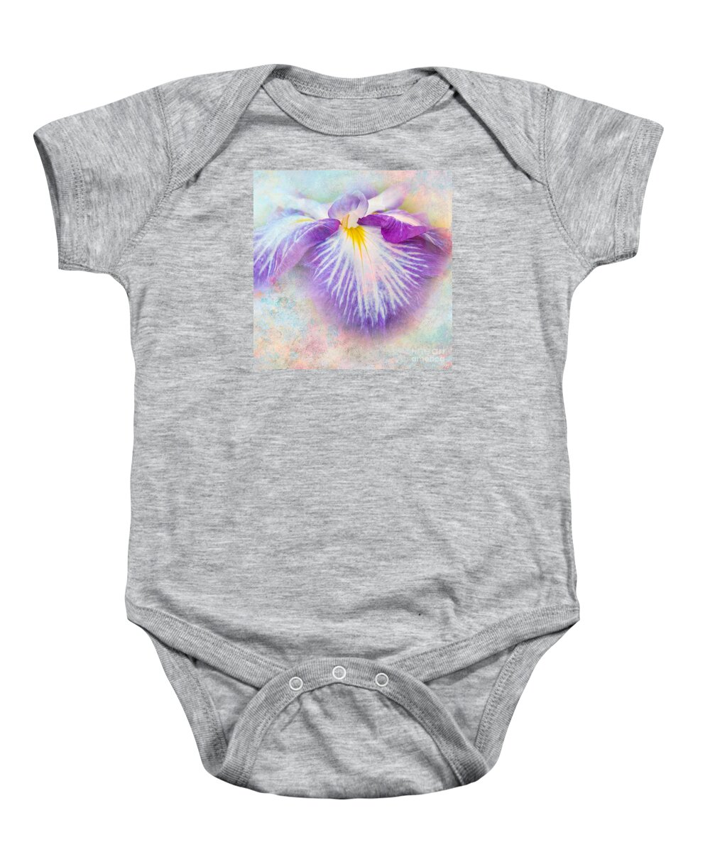 Iris Baby Onesie featuring the photograph Electric Heart by Marilyn Cornwell