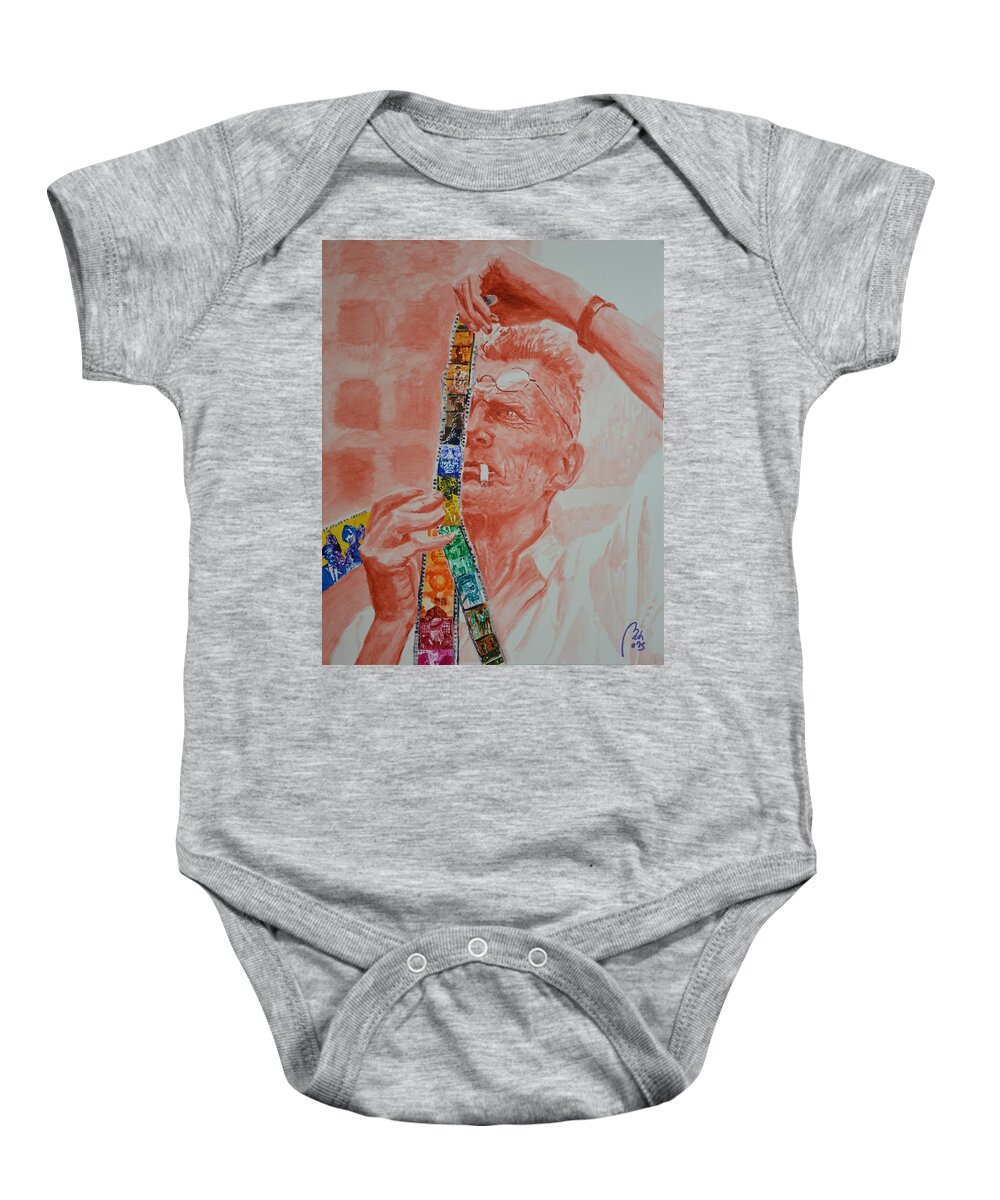 Revelation Baby Onesie featuring the painting End Game by Bachmors Artist