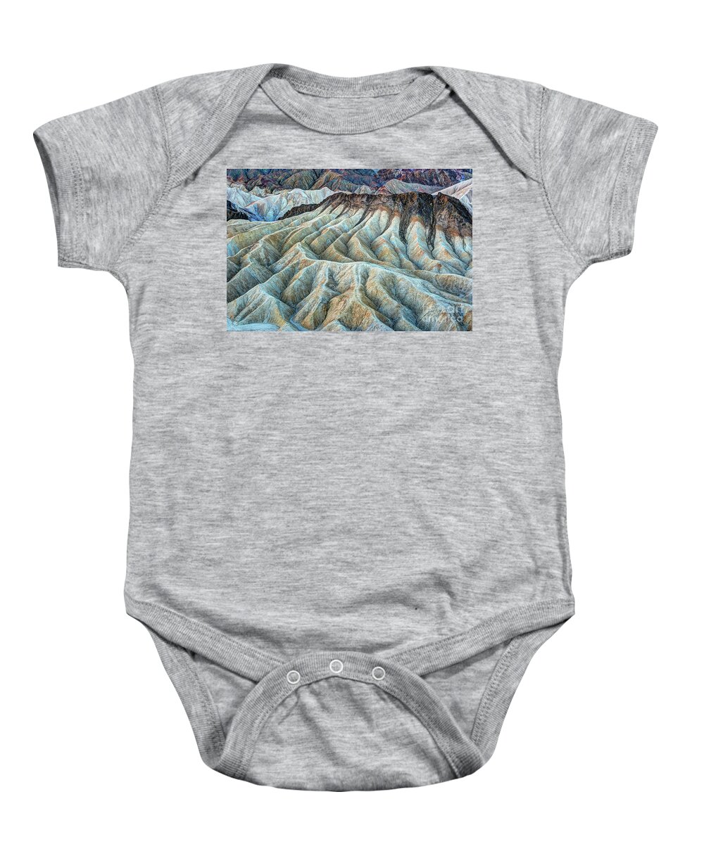 Adventure Baby Onesie featuring the photograph Erosional Landscape by Charles Dobbs