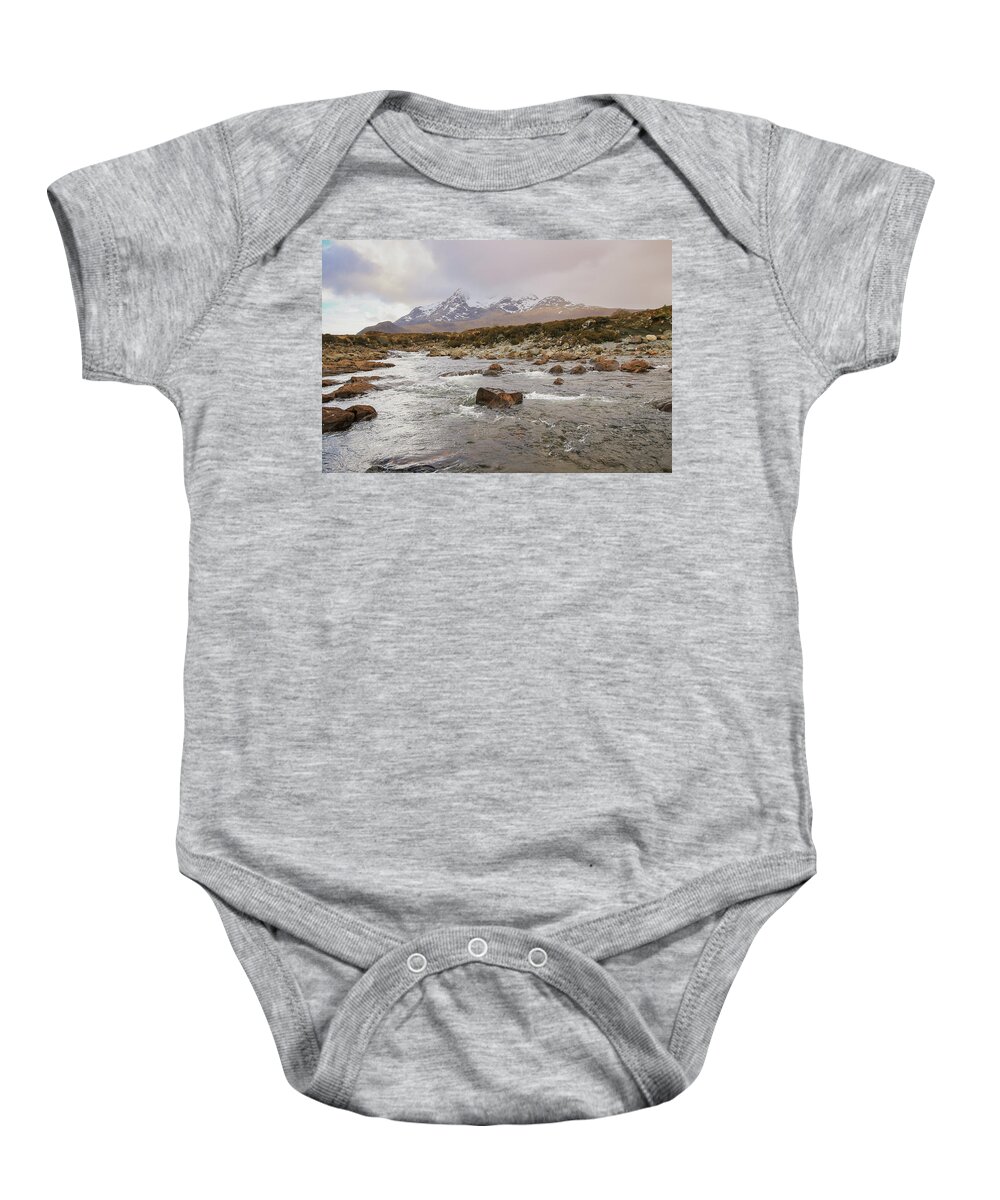 River Sligachan Baby Onesie featuring the photograph Eternal Beauty by Holly Ross