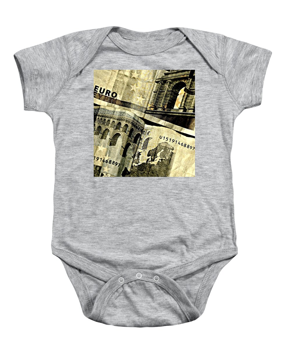 Euro Baby Onesie featuring the photograph Euro by Diana Angstadt
