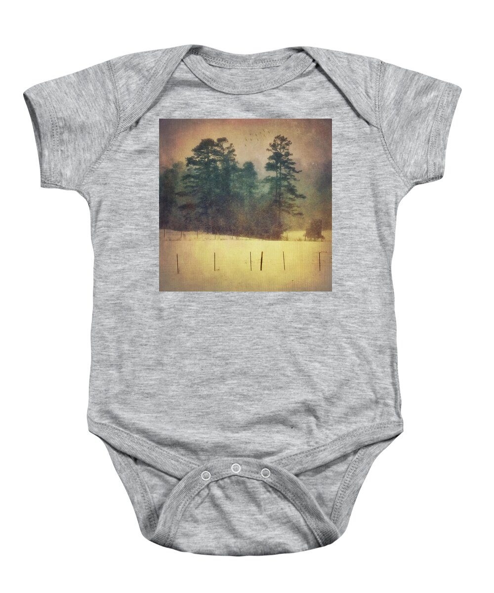 Photography Baby Onesie featuring the photograph Evening Snow Glow by Melissa D Johnston