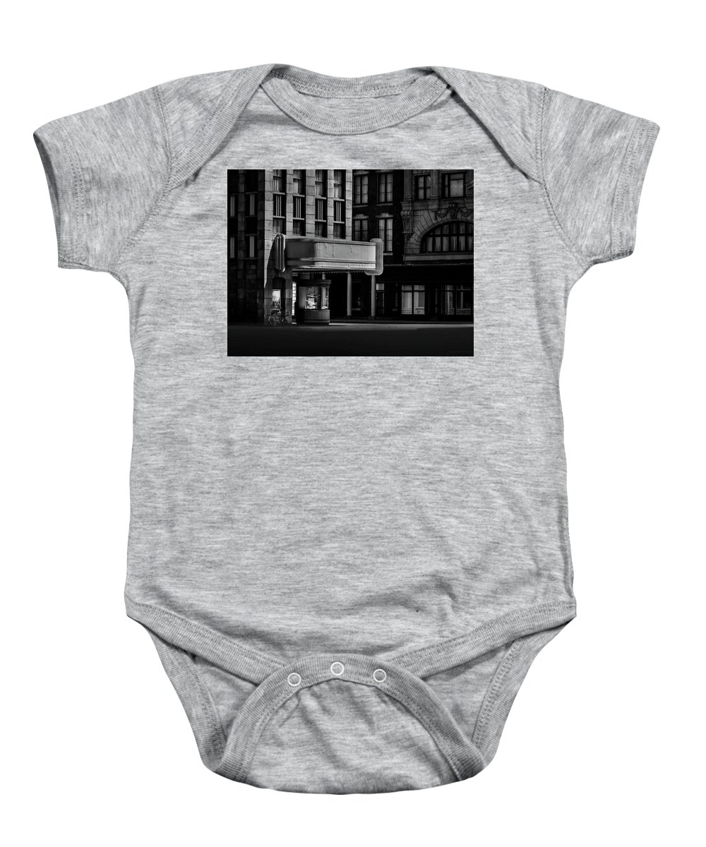 Architecture Baby Onesie featuring the photograph Facades Fade by Denise Dube