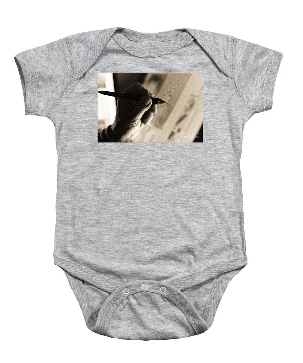 Animation Baby Onesie featuring the photograph Faceless by James L Davidson