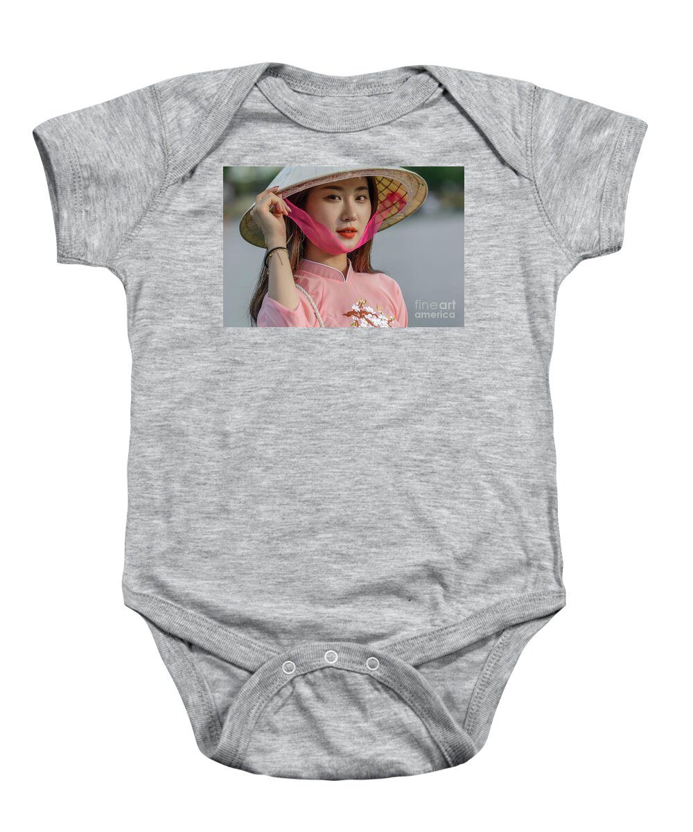 People Baby Onesie featuring the photograph Faces of HoiAn - 04 by Werner Padarin