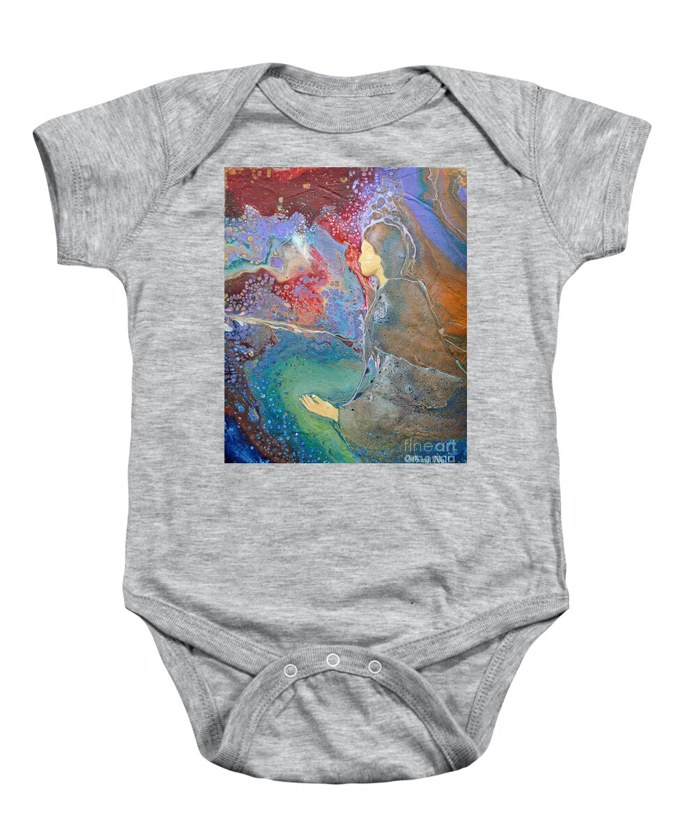 Prophetic Art Baby Onesie featuring the painting Father of Lights by Deborah Nell