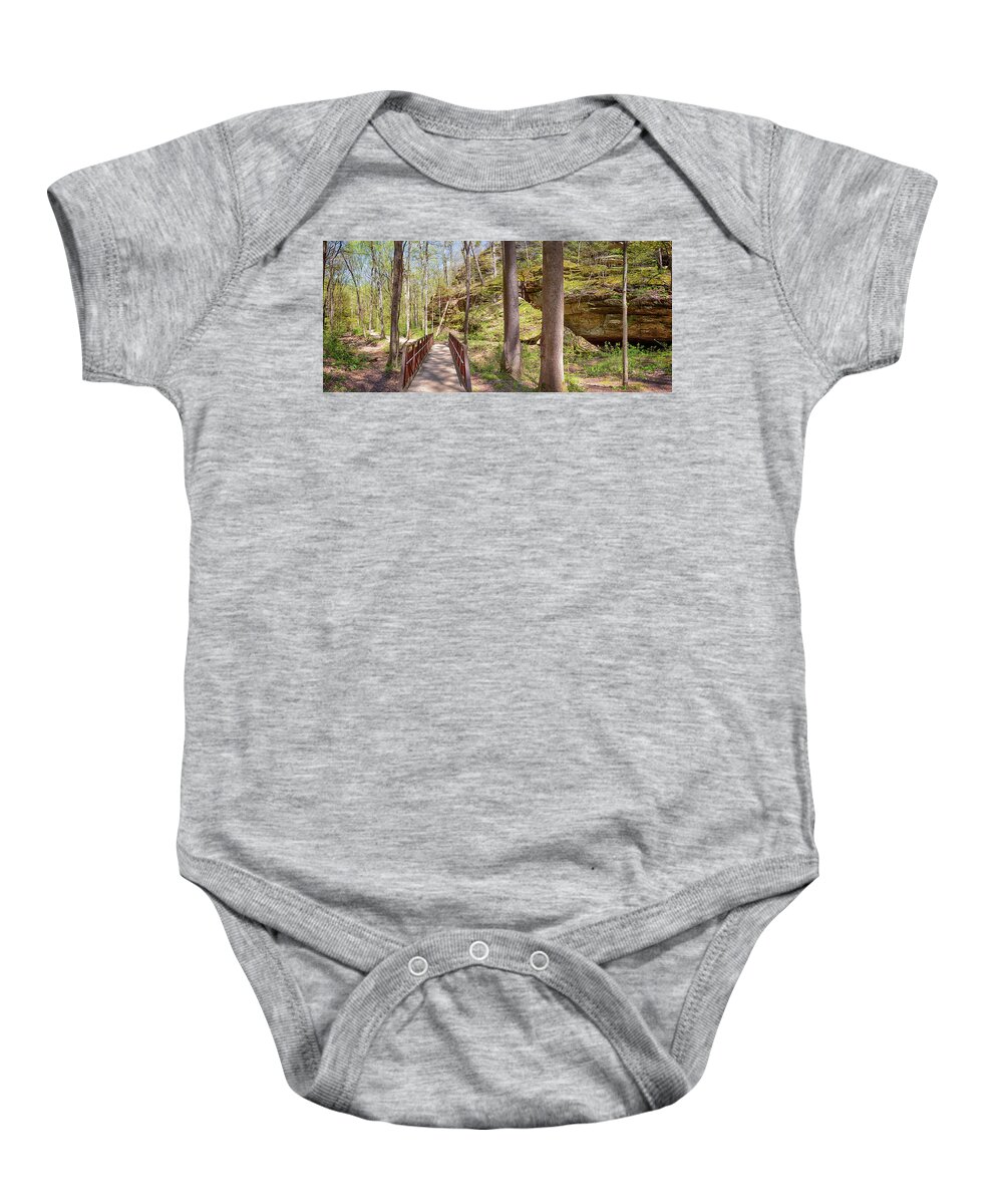 Ferne Clyffe Baby Onesie featuring the photograph Ferne Clyffe Panorama by Susan Rissi Tregoning